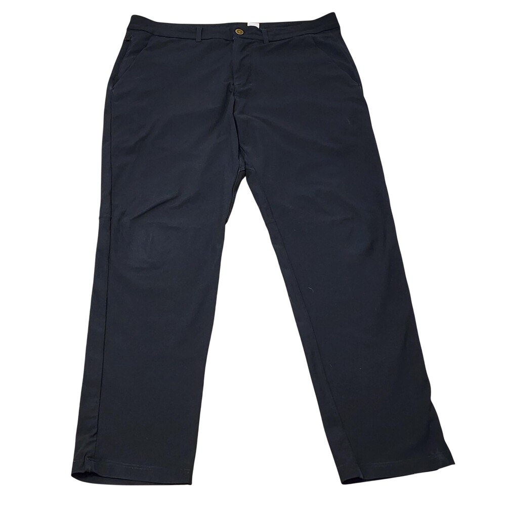 Zyia Active Pants Mens 39x31 Blue Stretch Zip Pocket Casual Chino Golf Hybrid